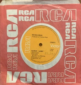 Seven Seas - Super "Jaws" / Pat's Jam 1975 Soul Funk Disco RCA Oz 45 - Picture 1 of 2