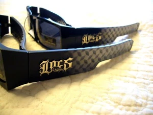 Gafas de sol para hombre LOCS Gangster aspecto de placa de diamante motociclista para mujer 91167 - Imagen 1 de 13