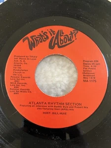 ATLANTA RHYTHM SECTION / 978 interview & music: WHAT'S IT ABOUT? PROMO 45 NM- - Picture 1 of 2