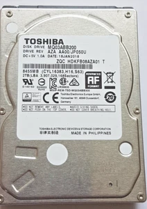 MQ03ABB200 AZA AA00/JP050U SN: 18IYCxxxx 18 JAN 2018  Philippines - Afbeelding 1 van 1