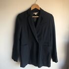 Women Whistles Double Breasted Wool Navy Blazer 8 Work/Formal