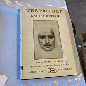 The Prophet, Kahlil Gibran 1966 Knopf Borzoi HC DJ, Illustrations by the Author - Picture 1 of 9
