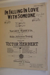 I'm Falling in Love with Someone from Naughty Marietta 1910 Victor Herbert - Picture 1 of 1