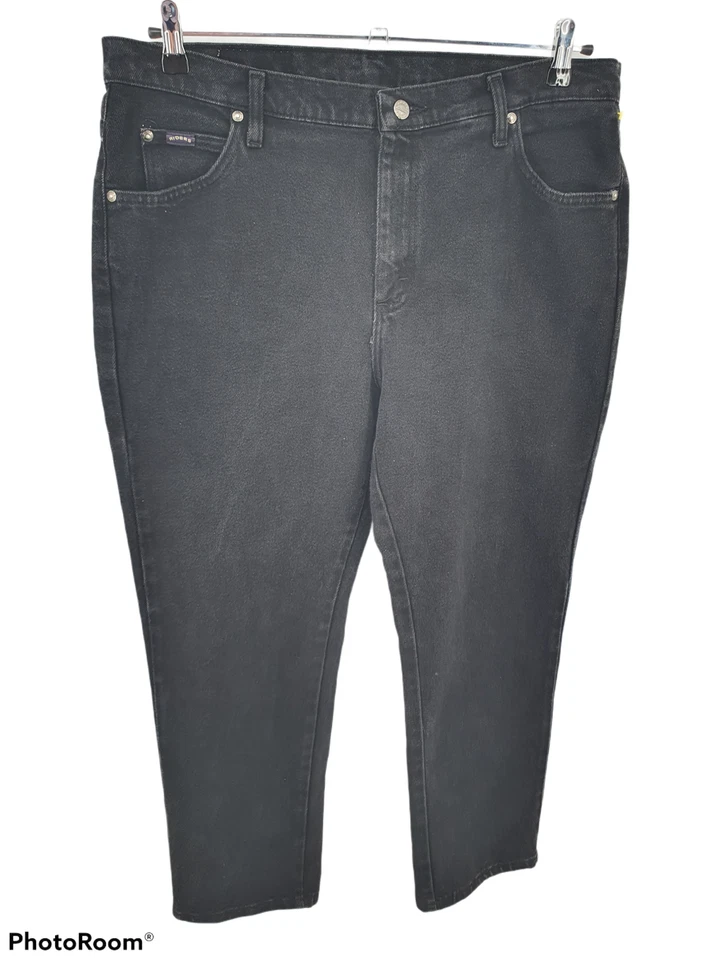 Pantalones de mezclilla Lee Riders vintage para mujer 18 P mamá negros tiro alto Foto 1 de 4