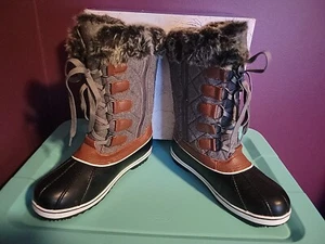 DREAM PAIRS Women's Mid-Calf Waterproof Winter Snow Boots. Size: 11 - Picture 1 of 7