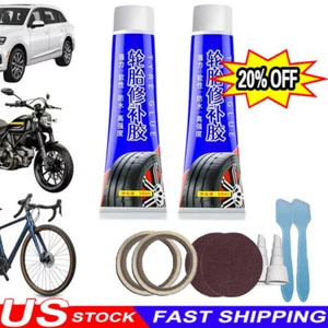 Tire Patch Plug Sidewall Repair Glue For Side Bonding Or Tire Leakage 50ml USA - Picture 1 of 16