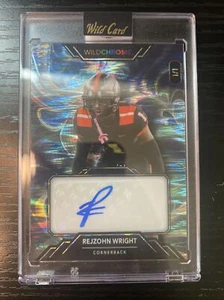 2023 Wild Card Auto Wildchrome Pro Look One of 1/1 Rejzohn Wright - Picture 1 of 2
