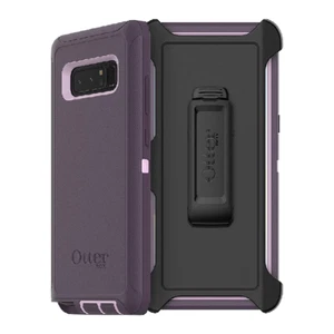 OtterBox Defender Robot Armor Case with Belt Clip for Samsung Galaxy Note 8 Purp - Picture 1 of 7