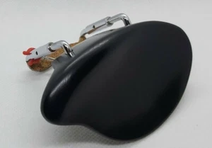 MENTONIERA VIOLINO 1/2 EBANO PRIMA SCELTA MODELLO EDU MECCANICA ARCO CROMATA - Foto 1 di 6