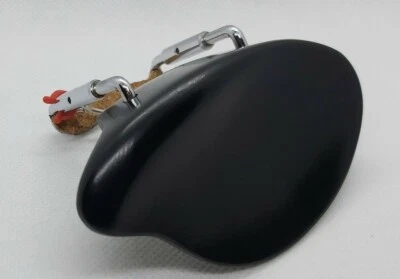 MENTONIERA VIOLINO 1/2 EBANO MODELLO EDU MECCANICA ARCO CROMATA - Immagine 1 di 4