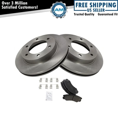 Комплект керамических передних тормозных колодок и ротора подходит для 2001 Isuzu Rodeo 2002 Rodeo Sport - Изображение 1 из 4