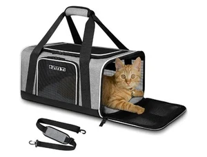 Petskd Pet Carrier 17x11x9.5 Airline Approved, Pet Travel Carrier Bag... - Picture 1 of 9