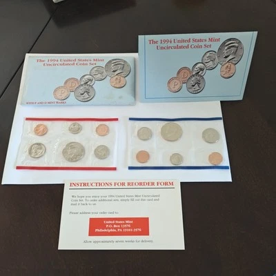 1994 US Mint Uncirculated Coin Set Original Government Package - Image 1 of 4