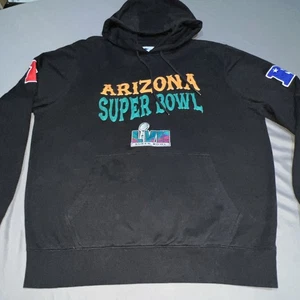 Starter Arizona Super Bowl LVII Pullover Hoodie Sweater Men’s XL Black -4435 - Picture 1 of 17