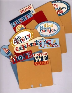 LET FREEDOM RING (11PK) TARJETAS MEMORYDEX/ROLODEX (TODAS LAS PESTAÑAS) HECHAS A MANO - Imagen 1 de 7