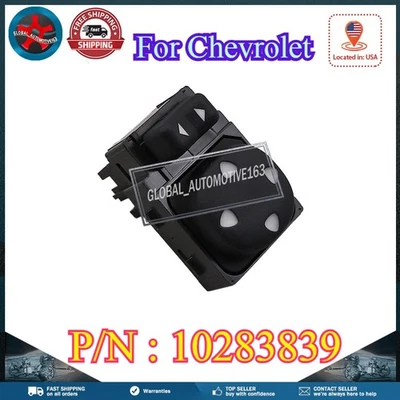 Interruptor de espejo retrovisor puerta delantero izquierdo nuevo para Chevrolet Impala Monte Carlo 00-05 Foto 1 de 4