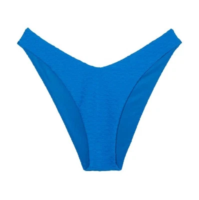 Victorias Secret Blue Bikini Brazilian Cheeky Bottom Fishnet Women Small Swim - Image 1 of 4