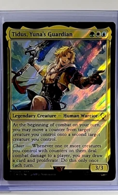 MTG Magic the Gathering FIC FF Commander Surge Foil Tidus Yunas Guardian - Image 1 of 2