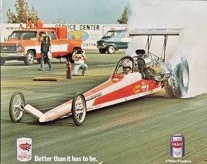 VRHTF NHRA "RARE VINTAGE SHIRLEY MULDOWNEY" "AMALIE OIL" TOP FUEL HAND OUT - Bild 1 von 2