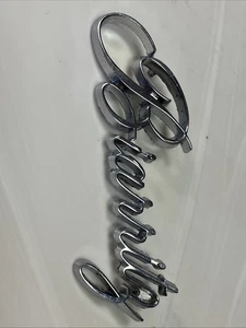 1980's Cadillac Eldorado Biarritz Chrome Emblem Badge Script **MINT** - Bild 1 von 10