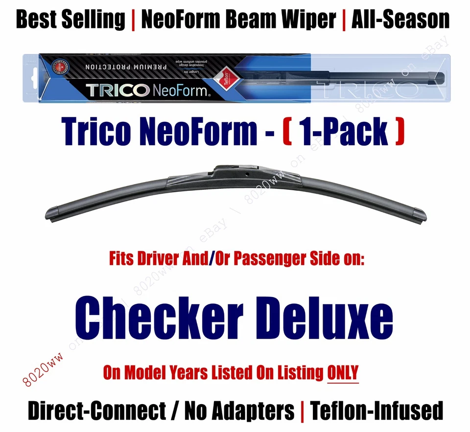 Limpiaparabrisas Super Premium NeoForm (cantidad 1) se adapta a Checker Deluxe 16140 1970 Foto 1 de 1