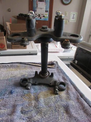 1997 Suzuki DS80  Triple Tree / Steering Yolk Assembly - Image 1 of 4