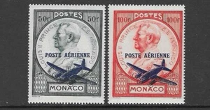 Monaco. Air. Optd POSTE AERIENNE Set. 1946. MNH. - Picture 1 of 1
