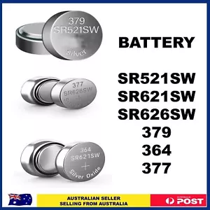 SR521SW 621SW 626SW 364 377 379 AG4 AG6 LR1130 Watch Battery Cell - Picture 1 of 8