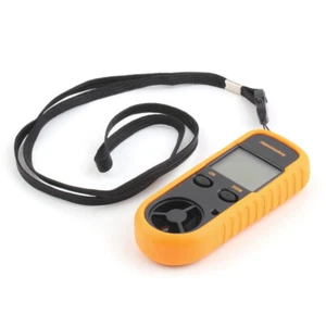 LCD Display Speed Wind Meter Scale Digital Temperature Anemometer Thermometer - Picture 1 of 6