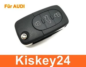3Tasten Flip Key Remote Control Key for Audi A2, A3, A4, A6, A8, Tt - Picture 1 of 5