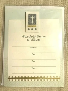 Hallmark Religious Occasion Invitations -"A Wonderful Reason To Celebrate" (B31A - Picture 1 of 4