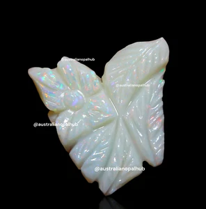 5.00 Carat Natural Australian Opal Carving Opal Flower Carving Jewelry Making. - Picture 1 of 7