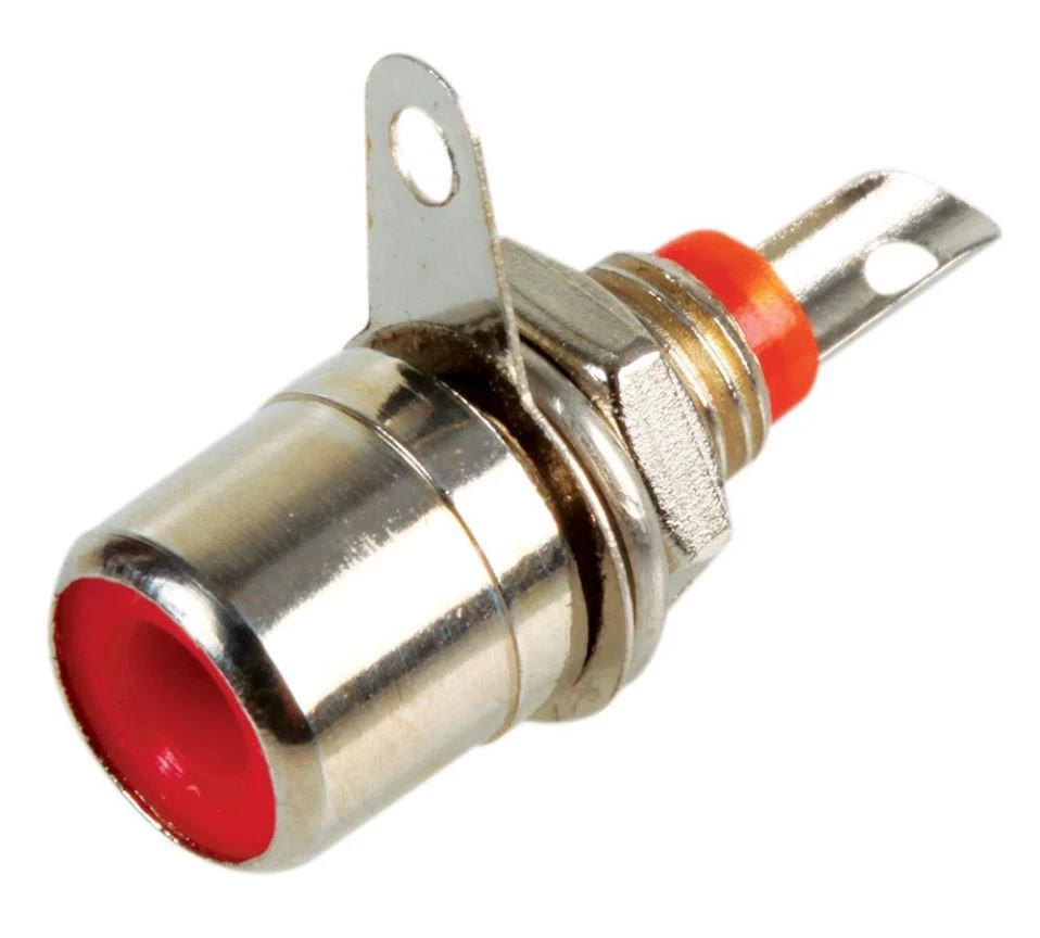 PRO SIGNAL - RCA Phono Sockets, Chassis / Panel Mount, Red, Pack of 10 - Image 1 of 1