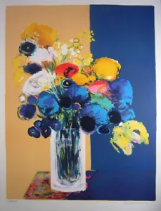 Jean Claude Allenbach "Bouquet" Original Lithograph S/N - Picture 1 of 1