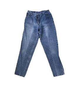 Vtg Gitano Jeans Womens 12 31x30 Blue Med Wash Barrel High Waist Mom Tapered 80s - Picture 1 of 8