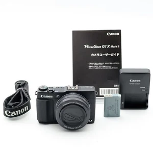 Canon PowerShot G1 X Mark II Digital Camera Black w/Battery from Japan #77 - Picture 1 of 10
