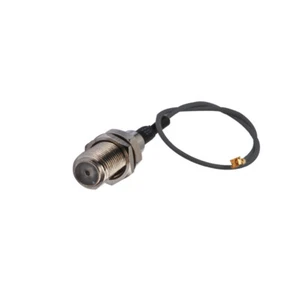 UFL / u.fl to F female bulkhead RF pigtail cable 1.13mm 50ohm 20cm 8" for WiFi - Picture 1 of 3