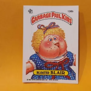 1986 Topps Mülleimer Kinder 136b aufgebläht Blair Original Serie 4 GPK Karte #2 - Bild 1 von 2