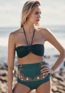 Juan De Dios Sz S Dark Turquoise - Tortuga Top / Victoria Bottom - Retail $345 - Picture 1 of 4