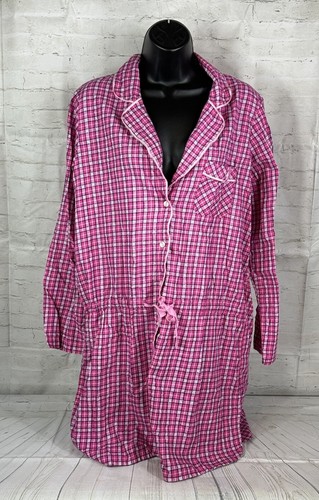 UNDERCOVER Abito da notte lungo Victoria's Secret ROSA donna taglia M rosa a quadri con bottoni SLV