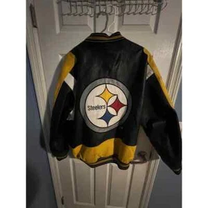 Leather NFL Steelers Jacket (Size Large) - Picture 1 of 10