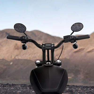 For Harley Sportster XL Iron 883 1200 72 48 Black Rise 12" MX-T Bars Handlebar - Image 1 of 4