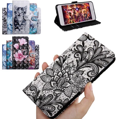 Leather Magnet Stand Flip Cover Case For Samsung A12 S21 S20 FE Note20 Ultra A51 - Image 1 of 4
