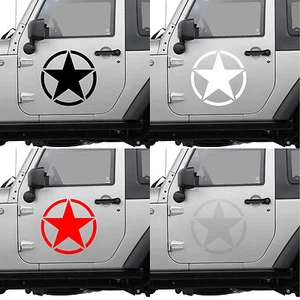 ARMY US ROUNDEL 15cm STAR MILITARY  4x4 AUTOCOLLANT STICKER (AA127) - Imagen 1 de 1