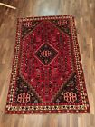 Hand Made Traditional Geometric Oriental Wool Red Large Rug 230X150cm