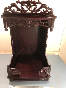 Antique Chinese ancestors/shrine Altar with lights, free standing or wall hung - Picture 1 of 19
