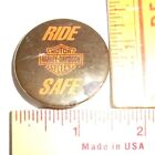Harley "Ride Safe" Button Vintage Hd Collectible Old Biker Vest Hat Pinback