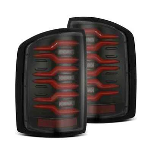 AlphaRex 63005 LUXX BlackRed LED Taillights For 16-18 GMC Sierra W/Halogen Light - Picture 1 of 5