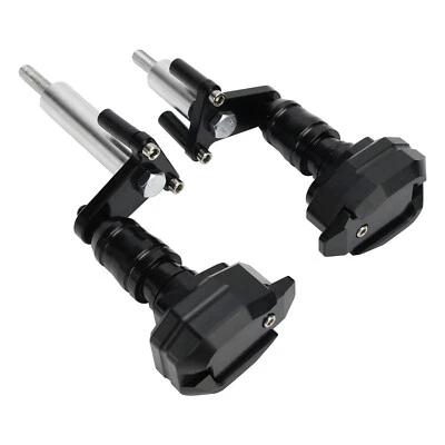Cnc Anti-Crash Frame Sliders Protector Black For Kawasaki Ninja 400 Z400 18-23, — 第 1/4 张图片