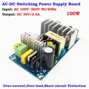 AC-DC Converter 110V 220V 230V to DC 36V 2.5A 100W Power Switching Transformer - Picture 1 of 5